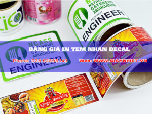 Báo giá in tem nhãn decal